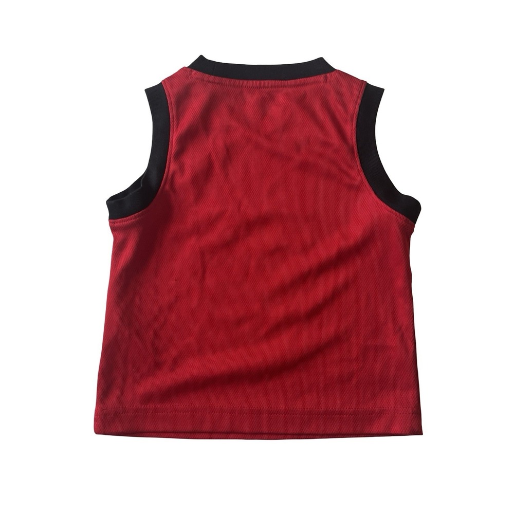 Air Jordan Youth Size‎ 2T Red Black Jersey 23 Tank Mesh Basketball Spellout - Picture 2 of 7